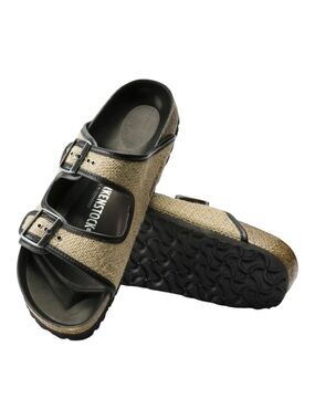 RARE Birkenstock Arizona Sandals Rafia Woven Limited Edition Men’s Size 12 NWT
